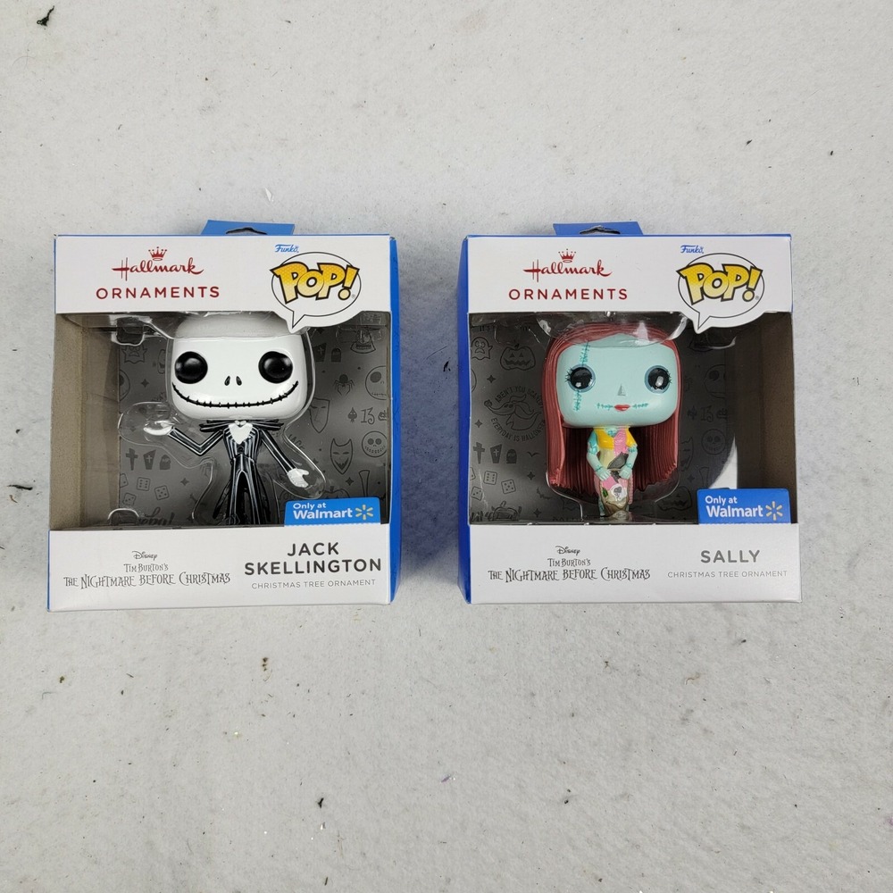 2021 Hallmark Funko Nightmare Before Christmas Jack Skellington Sally Ornaments - Picture 5 of 6